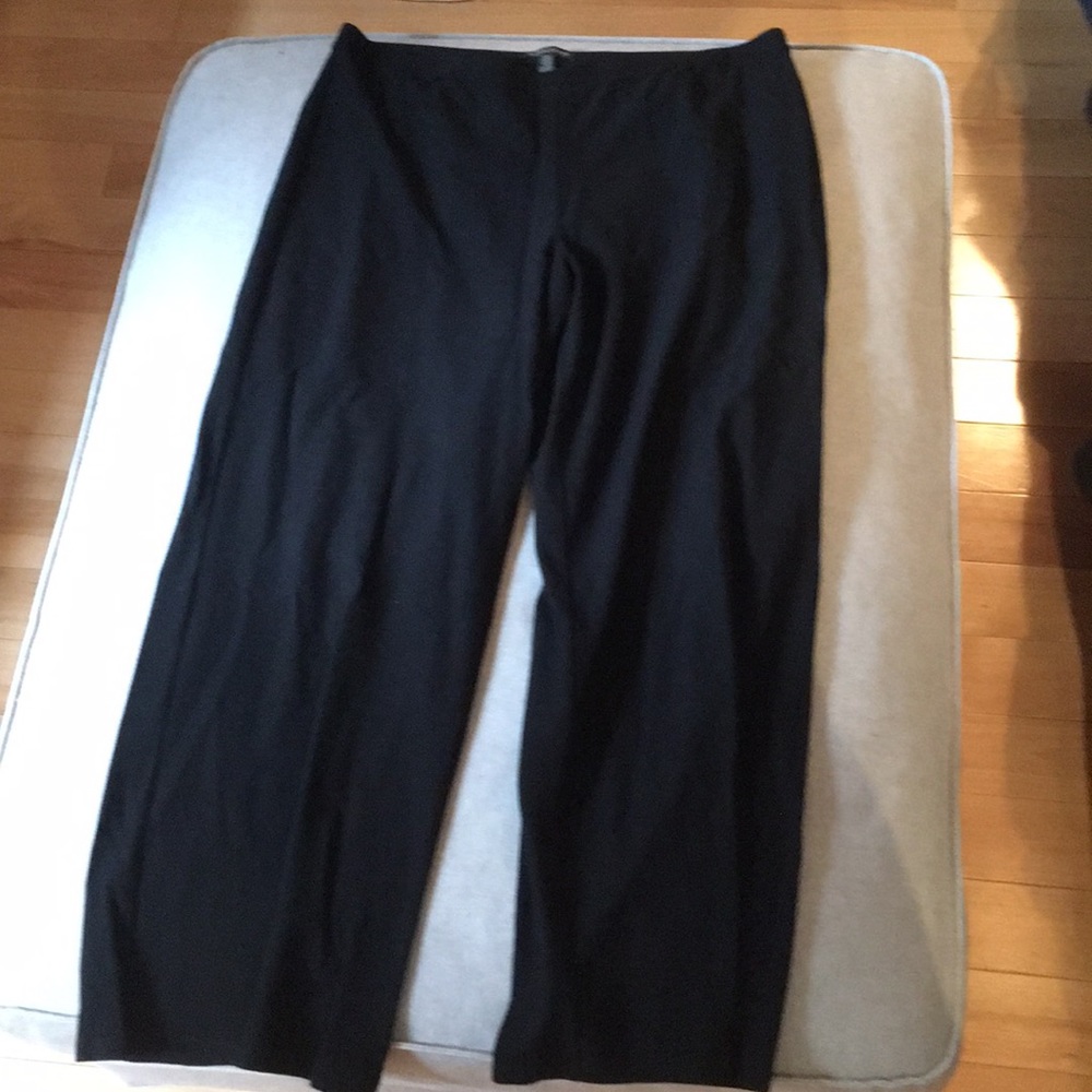 NWOT Eileen Fisher pull on black ankle pant size M